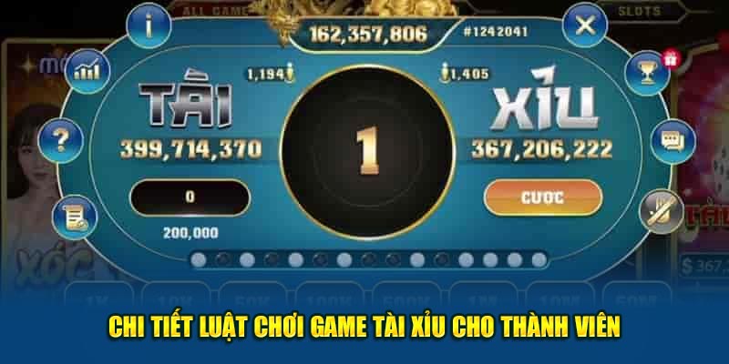 Chi tiết luật chơi game tài xỉu cho thành viên